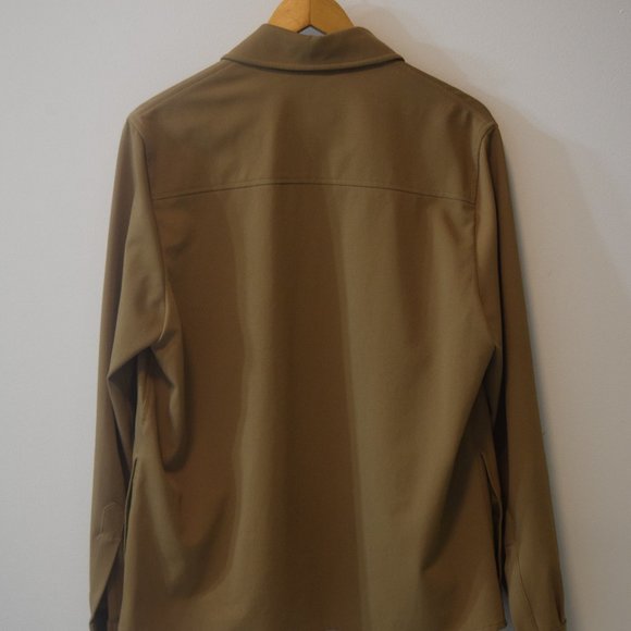 Zara Beige Zippered Overshirt - Picture 2 of 4